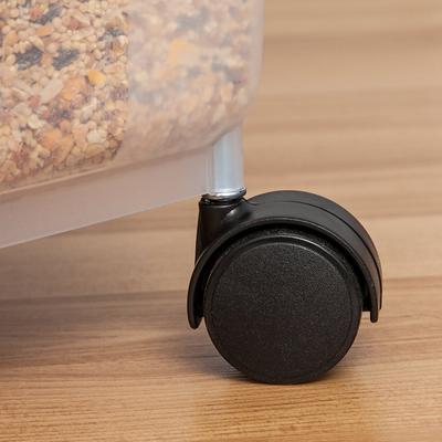 Show full view: IRIS WeatherPro Airtight Dog, Cat & Bird Food Storage Container, Clear/Black, 25-lb slide 6 of 8