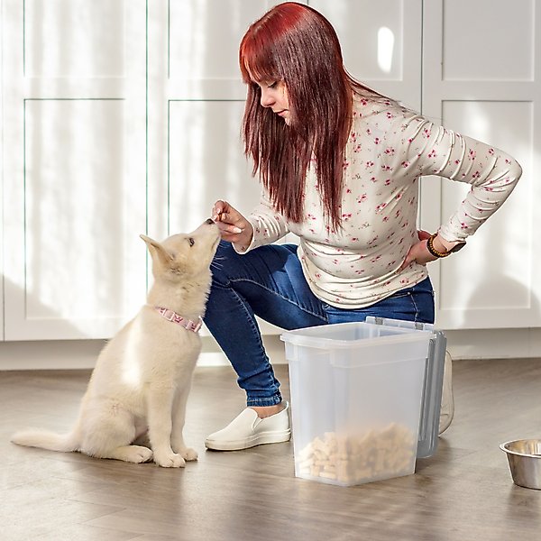 IRIS USA WeatherPro Dog, Cat, Bird & Small-Pet Food Storage Bin Airtight Container