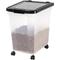 Show in main carousel: IRIS WeatherPro Airtight Dog, Cat & Bird Food Storage Container, Clear & Black, Large slide 1 of 11