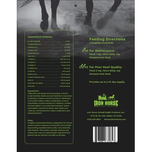Iron Horse Hoof-N-Sole Powder Horse Supplement, 1.5-lb bag