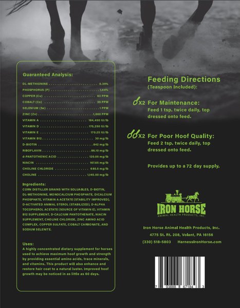 Iron Horse Hoof-N-Sole Powder Horse Supplement