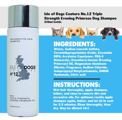 Show full view: Isle of Dogs Coature No.12 Triple Strength Evening Primrose Dog Shampoo, 250-ml bottle slide 2 of 3