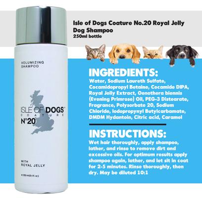 Show full view: Isle of Dogs Coature No.20 Royal Jelly Dog Shampoo, 250-ml bottle slide 3 of 4