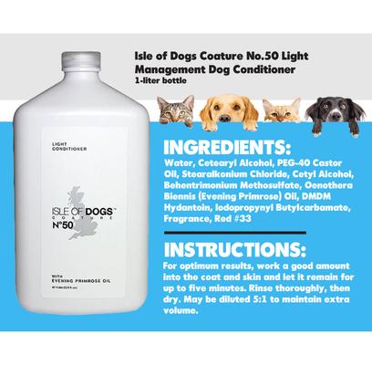 Show full view: Isle of Dogs Coature No.50 Light Management Dog Conditioner, 1-L bottle slide 2 of 3