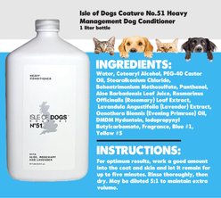 Isle of Dogs Coature No.51 Heavy Management Dog Conditioner, 1-L bottle slide 2 of 2