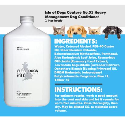 Show full view: Isle of Dogs Coature No.51 Heavy Management Dog Conditioner, 1-L bottle slide 2 of 3