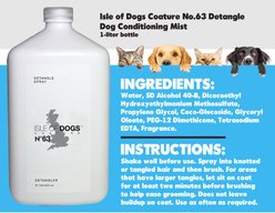 Isle of Dogs Coature No.63 Detangle Dog Conditioning Mist, 1-L bottle slide 2 of 2