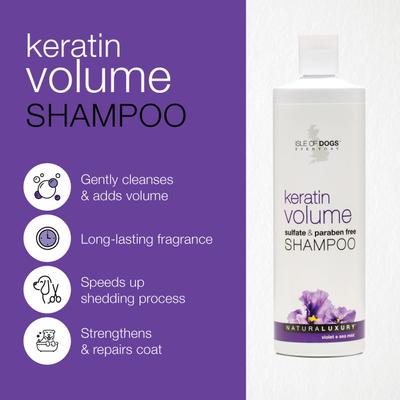 Show full view: Isle of Dogs Keratin Volumizing Shampoo for Dogs, 16-fl oz bottle slide 3 of 5