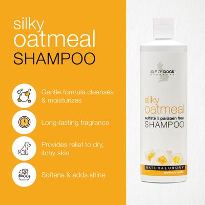 Show full view: Isle of Dogs Silky Oatmeal Shampoo for Dogs, 16-fl oz bottle slide 4 of 8