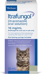 Itrafungol (itraconazole) Oral Solution for Cats, 10-mg/mL, 52-mL, bundle of 2