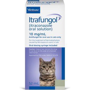 Itrafungol (itraconazole) Oral Solution for Cats, 10-mg/mL, 52-mL