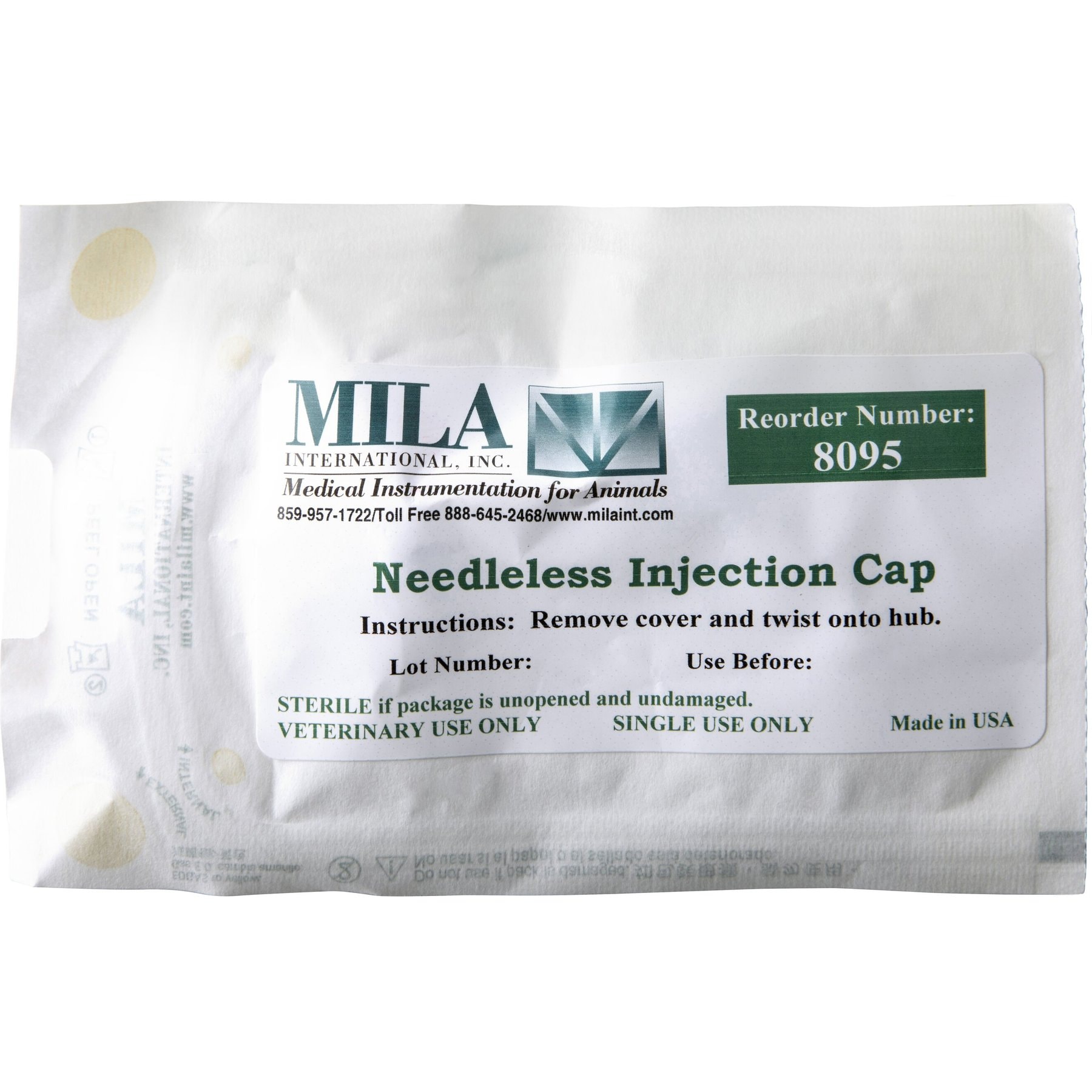 IV Needleless Bi-Directional Needleless Injection Valve Cap, 1 count