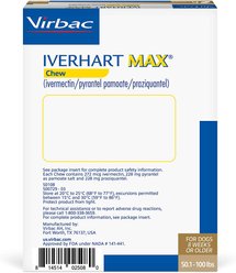 Iverhart Max Chew for Dogs, 50.1-100 lbs, (Brown Box), 6 Chews (6-mos. supply) slide 2 of 3