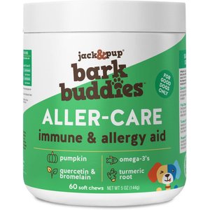 Jack & Pup Bark Buddies Aller-Care Dog Immune Supplement, 60 count