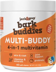 Jack & Pup Bark Buddies Multi-Buddy Dog Supplement, 60 count