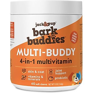 Jack & Pup Bark Buddies Multi-Buddy Dog Supplement, 60 count