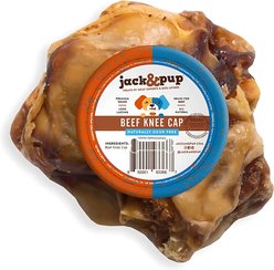 Jack & Pup Beef Knee Cap Bones Dog Treats, 1 count