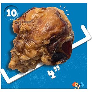 Jack & Pup Beef Knee Cap Bones Dog Treats, 2 count