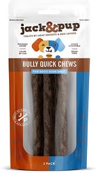 Jack & Pup Bully Quick Chews 12-in Dog Treats, 3 count