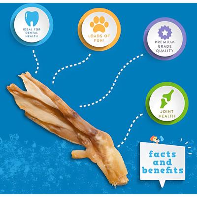 Show full view: Jack & Pup Duck Feet Grain-Free Adult Natural Dehydrated Dog Treats, 75 count slide 3 of 7