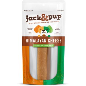 Jack & Pup Himalayan Yak Cheese Dog Treat, 4-oz bag