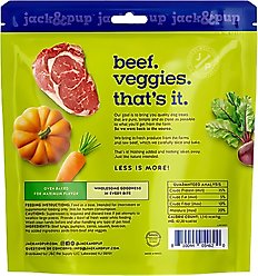 Jack & Pup Just Beef Lungs & Veggie Natural Dog Chew Treats, 7-oz bag slide 2 of 2