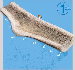 Jack & Pup Large Split Elk Antler Thick Dog Chew Treats, 8-in slide 2 of 6