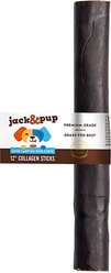 Jack & Pup Long Lasting 12-inch Beef Collagen Stick Dog Chews