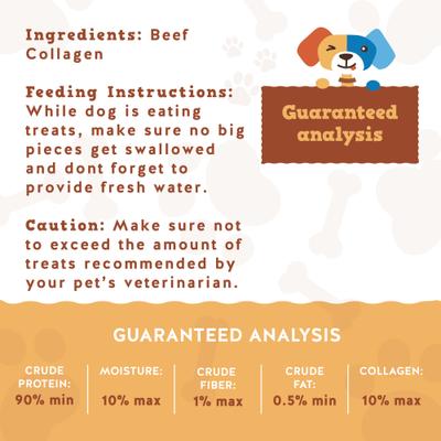 Show full view: Jack & Pup Long Lasting 12-inch Beef Collagen Stick Dog Chews slide 4 of 10