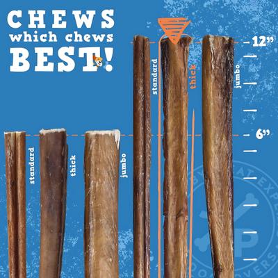 Show full view: Jack & Pup Odor Free 12" Thick Beef Bully Sticks, 3 count slide 4 of 8