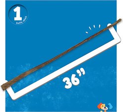Jack & Pup Odor Free 36" Natural Beef Bully Stick, 1 count slide 2 of 6