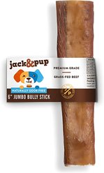 Jack & Pup Odor Free 6" Jumbo Beef Bully Stick, 1 count