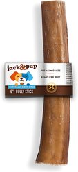 Jack & Pup Odor-Free 6" Thick Beef Bully Sticks, 1 count slide 1 of 5