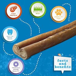 Jack & Pup Odor-Free 6" Thick Beef Bully Sticks, 1 count slide 2 of 5