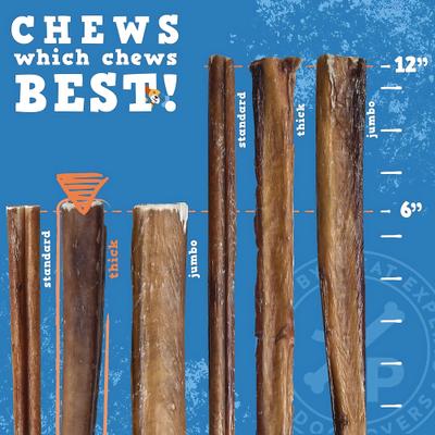 Show full view: Jack & Pup Odor-Free 6-in Thick Beef Bully Sticks, 5 count slide 4 of 8