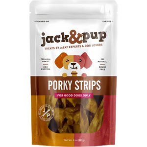 Jack & Pup Pig Ear Slices Dog Treats, 8-oz bag
