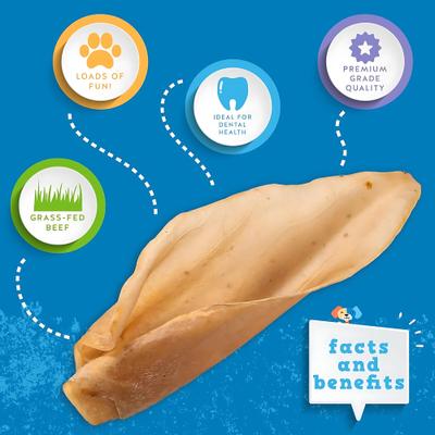 Show full view: Jack & Pup Premium Cow Ear Dog Treats, 15 count slide 4 of 10