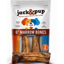 Jack & Pup Roasted Beef Marrow 6-in Bone Dog Treats, 2 count