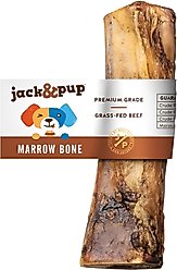 Jack & Pup Roasted Beef Marrow 6-in Bone Dog Treats, 1 count