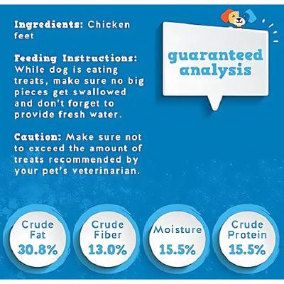 Show full view: Jack & Pup Chicken Feet Dog Treats, 75 count slide 5 of 8