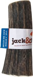 Jack & Pup Small Split Elk Antler Dog Chew Treats, 4-in