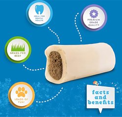 Jack & Pup Small Stuffed 3-4-in Bone Filled with Peanut Butter Flavor Dog Treats, 2 count slide 2 of 6