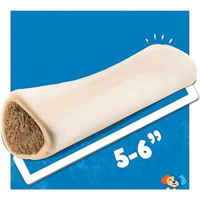 Show full view: Jack & Pup Stuffed 5-6-in Bone Filled with Bacon & Cheese Flavor Dog Treats, 2 count slide 5 of 8