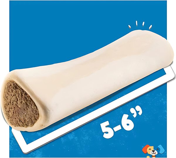 Show full view: Jack & Pup Stuffed 5-6-in Bone Filled with Peanut Butter Flavor Dog Treats, 2 count slide 5 of 9