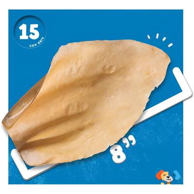 Show full view: Jack & Pup White Cow Ears Dog Treats, 15 count slide 5 of 9