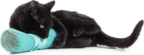 Show full view: Jackson Galaxy Happy Hunter Kicker Plush Cat Toy, Blue slide 5 of 7