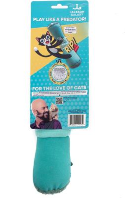 Show full view: Jackson Galaxy Happy Hunter Kicker Plush Cat Toy, Blue slide 2 of 7