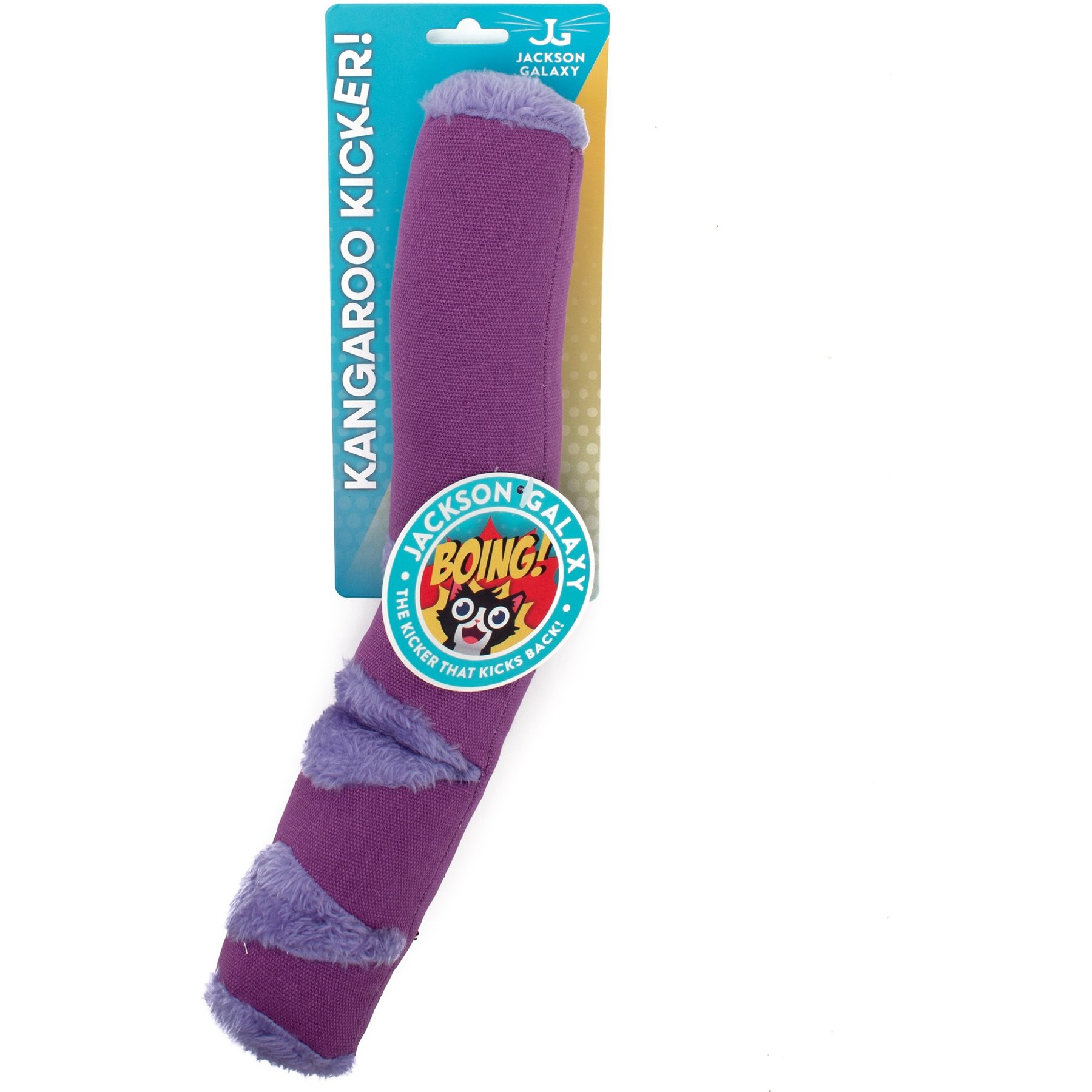 Jackson Galaxy Kangaroo Kicker Plush Cat Toy, Purple