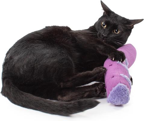 Show full view: Jackson Galaxy Kangaroo Kicker Plush Cat Toy, Purple slide 3 of 6