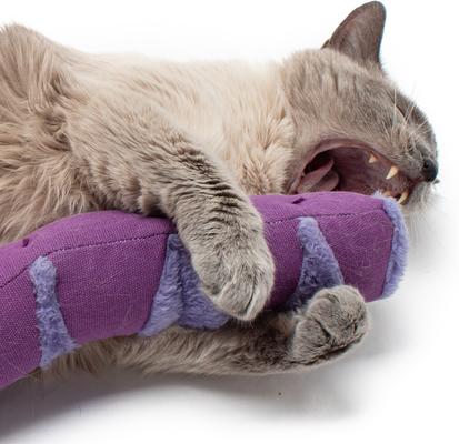 Show full view: Jackson Galaxy Kangaroo Kicker Plush Cat Toy, Purple slide 5 of 6